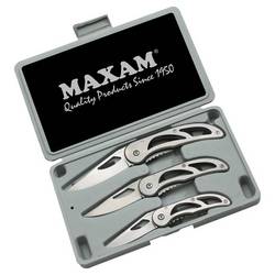 Maxam® 4pc Liner Lock Knife Set