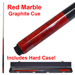 Red Marble Graphite Cue Billard Stick