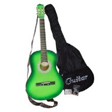 Green 38" Acoustic Guitar Set