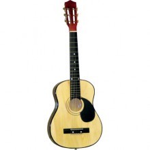 32 inch Natural Childrens Guitar with Ablack Pick Guard