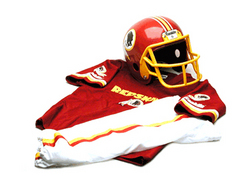 Washington Redskins Youth NFL Team Helmet and Uniform Set by Franklin Sports (Medium)