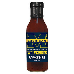 Michigan Wolverines NCAA Peach Grilling Sauce - 12oz