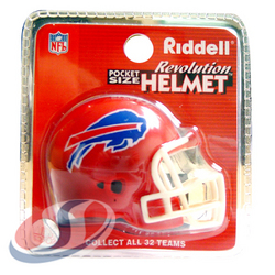 Buffalo Bills ""Revolution"" Style Pocket Pro NFL Helmet by Riddell