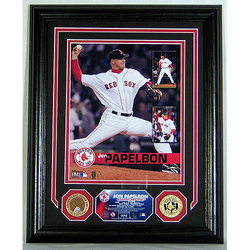 Jon Papelbon Photomint with Authenticated Infield Dirt