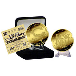 2006 NFC Champions 24KT Gold Overlay Coin