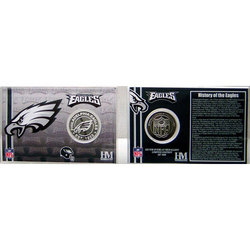 Philadelphia Eagles Team History Coin Card