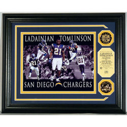 LaDanian Tomlinson Dominance Photo Mint with 2 24KT Gold Coins