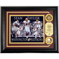 Sean Taylor ""Dominance"" Photo Mint w/ 2 24KT Gold Coins