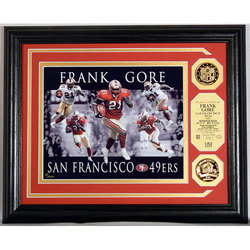 Frank Gore Dominance Photo Mint with 2 24KT Gold Coins