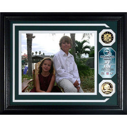 Philadelphia Eagles ""# 1 Fan"" Personalized Photo Mint with 2 Gold Coins