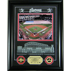 Minute Maid Park Archival Etched Glass Photomint