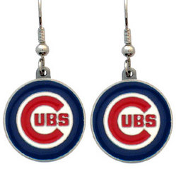 MLB Dangle Earrings - Chicago Cubs