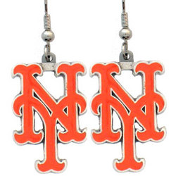 MLB Dangle Earrings - New York Mets