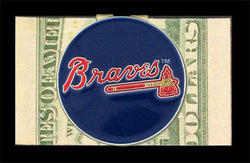 Lg. MLB Logo-Cut Money Clip - Atlanta Braves