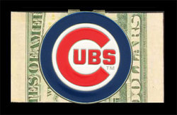 Lg. MLB Logo-Cut Money Clip - Chicago Cubs