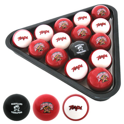 Maryland Terps Officially Licensed NCAA Billiard Balls by Frenzy Sports