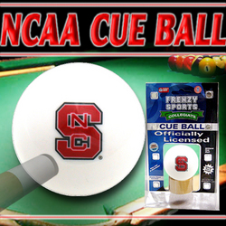 North Carolina State Wolfpack Officially Licensed NCAA Billiards Cue Ball by Frenzy Sports