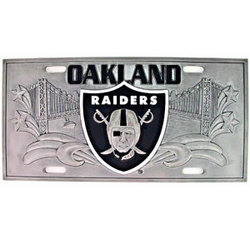 Oakland Raiders - 3D NFL License Plate