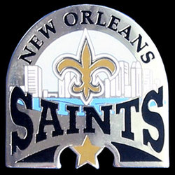 Glossy NFL Team Pin - New Orleans Saints