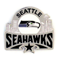 Glossy NFL Team Pin - Seattle Seahawks