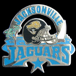 Glossy NFL Team Pin - Jacksonville Jaguars