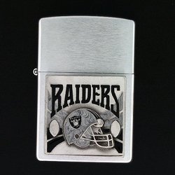 Large Emblem NFL  Zippo - Oakland Raiders